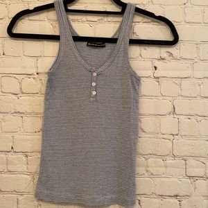 [BRANDY MELVILLE] Blue Striped Tank Top
